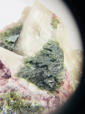 Lepidolite w/Green Tourmaline