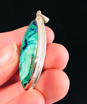 Malachite Azurite Pendant