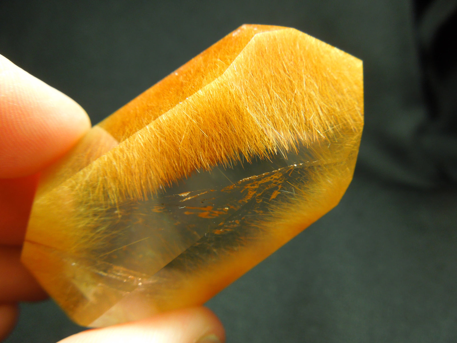 Rutilated Quartz Point.