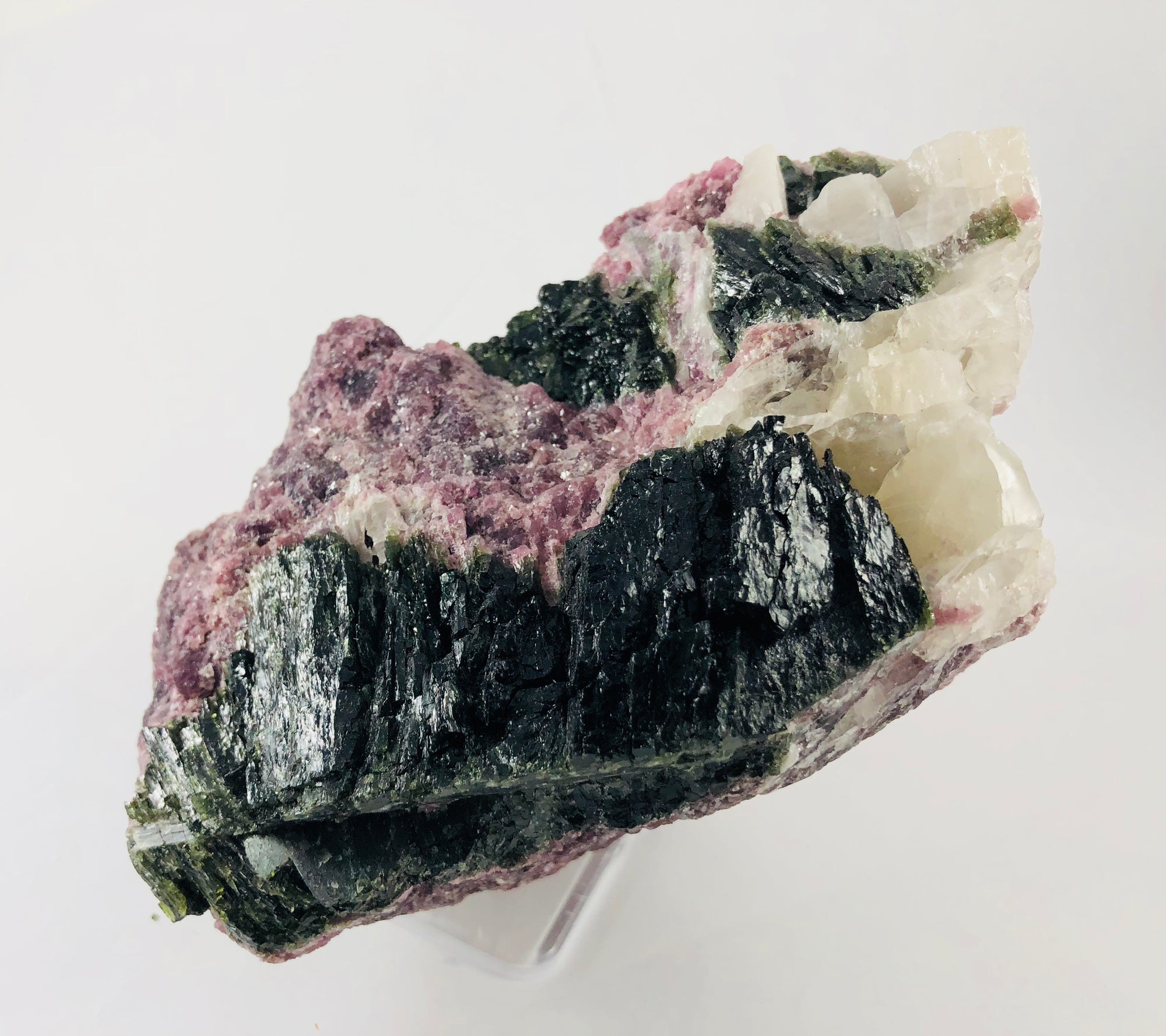 Lepidolite w/Green Tourmaline