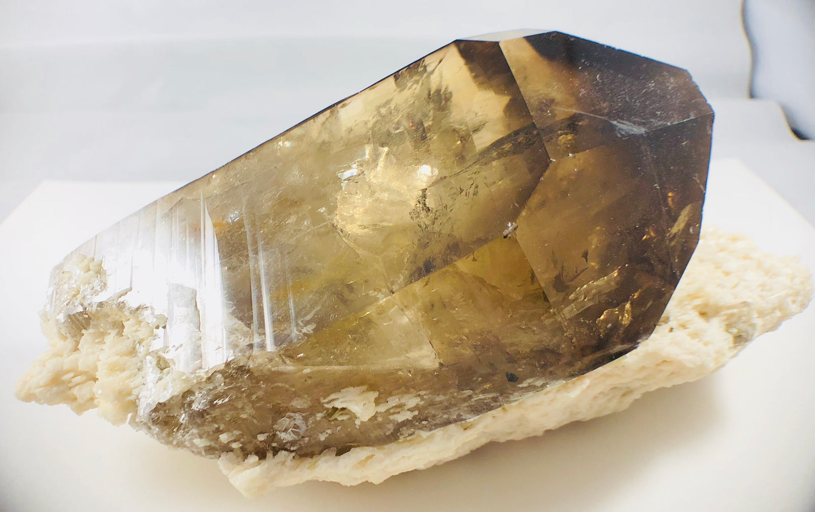 Smoky Quartz w/ Cleavelandite, 2.03 lbs.