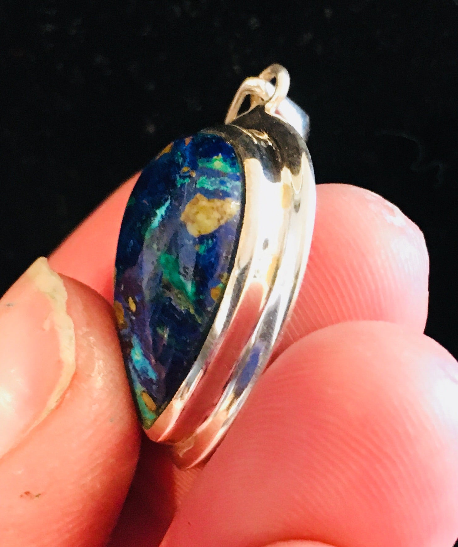 Malachite Azurite Pendant
