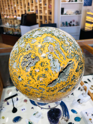 Ocean Jasper Sphere, 12.5 lbs