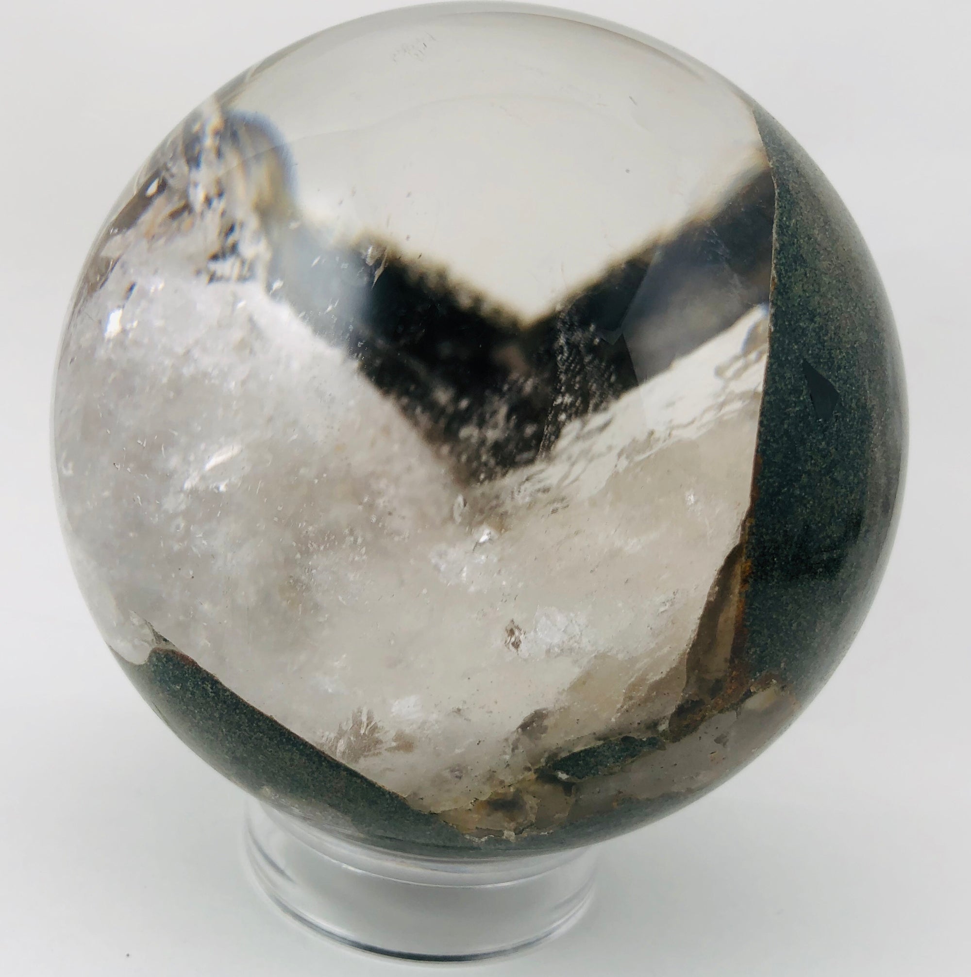 Quartz Sphere w/ Chlorite, Brasil