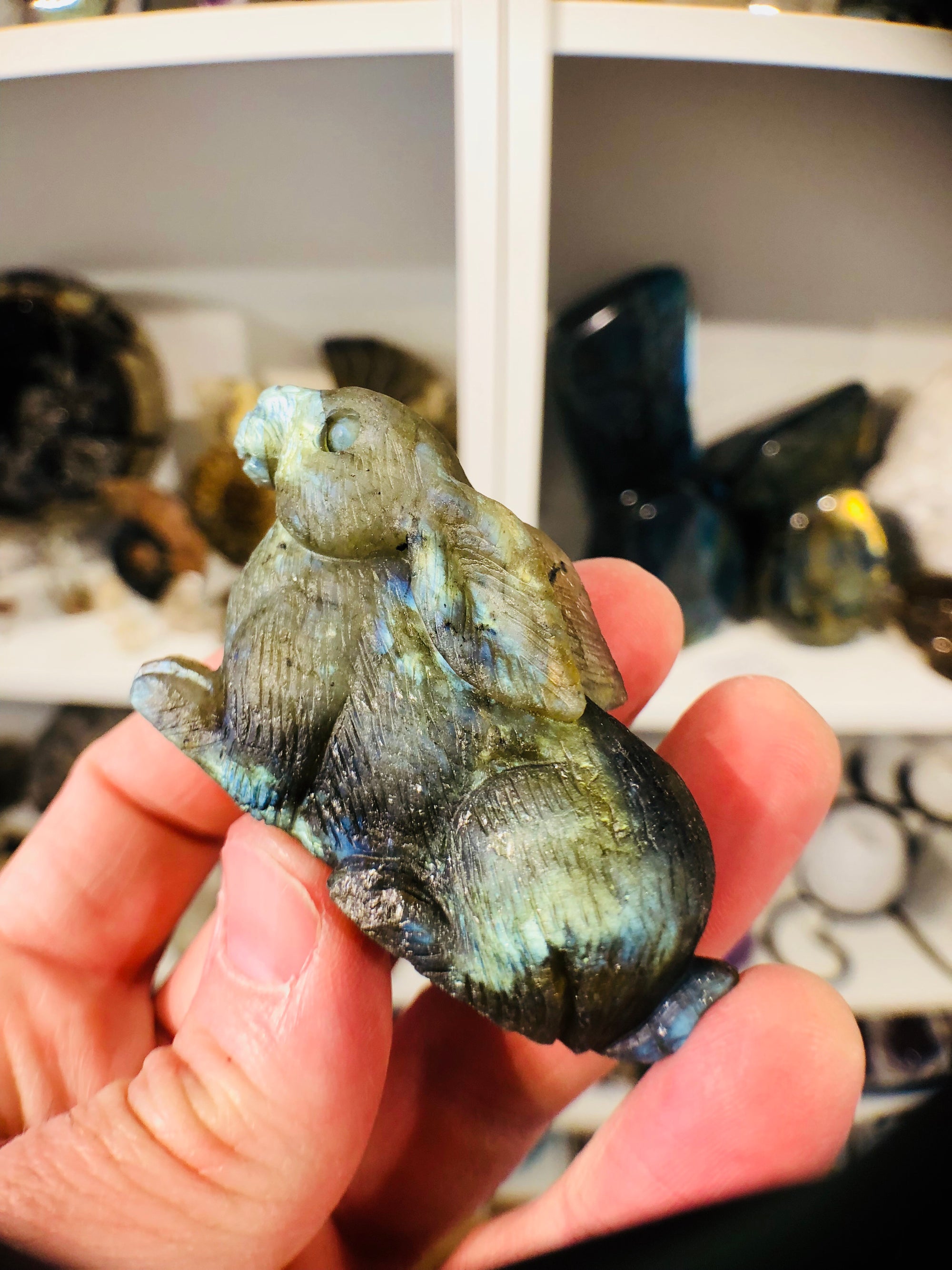 Labradorite Carved Rabbit