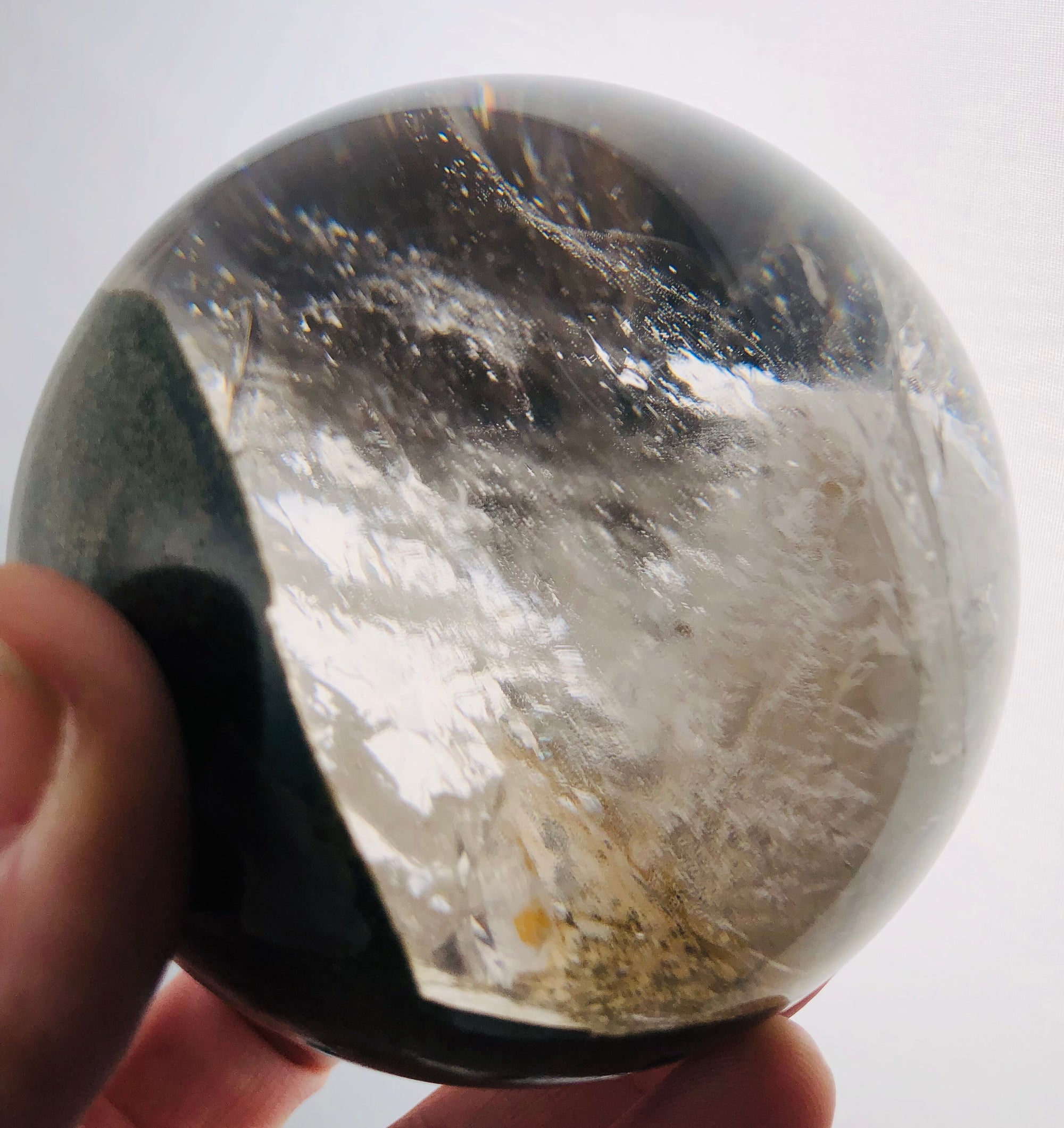 Quartz Sphere w/ Chlorite, Brasil