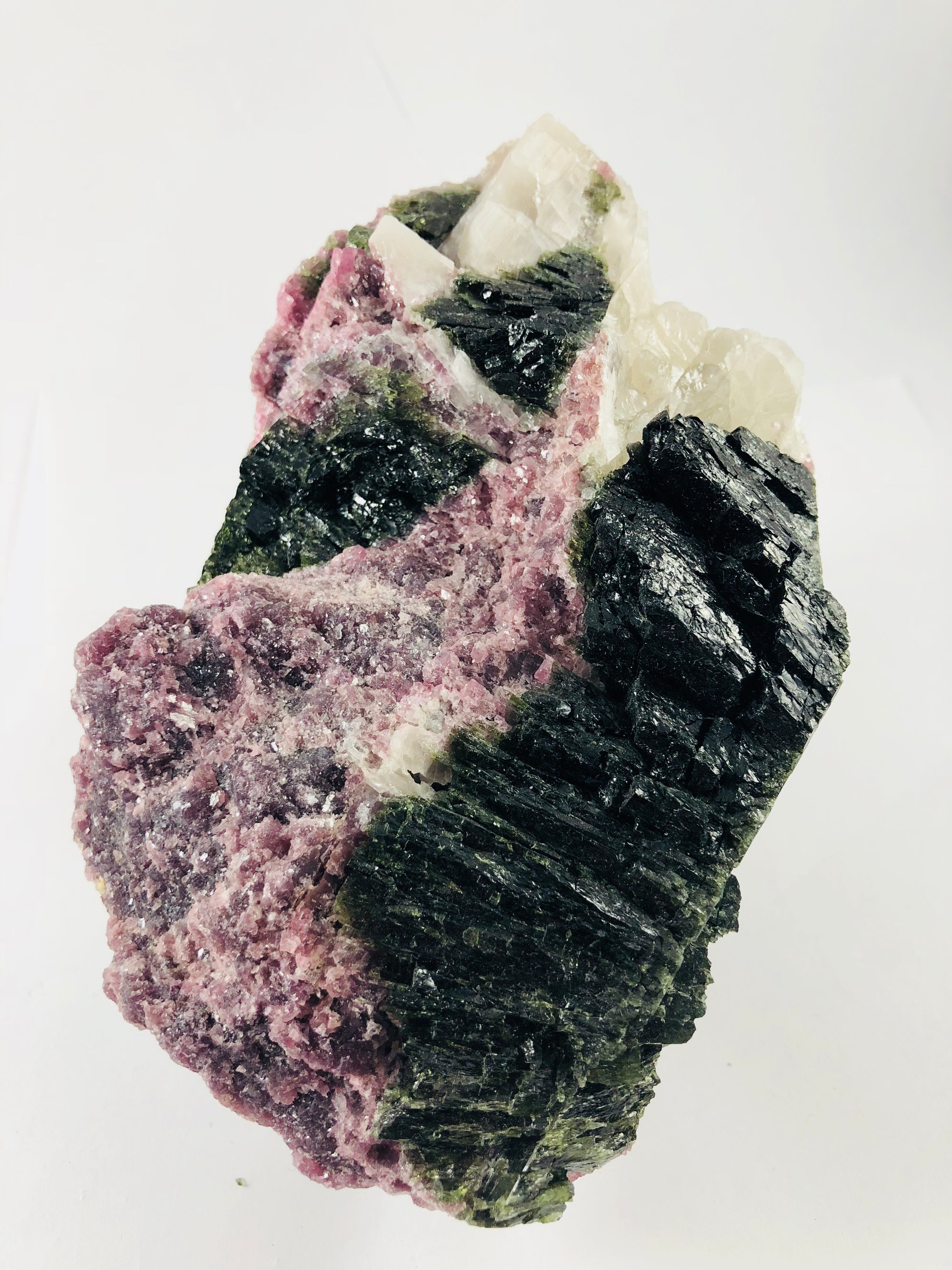 Lepidolite w/Green Tourmaline