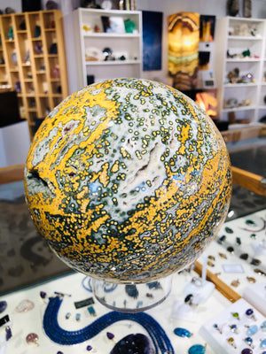 Ocean Jasper Sphere, 12.5 lbs