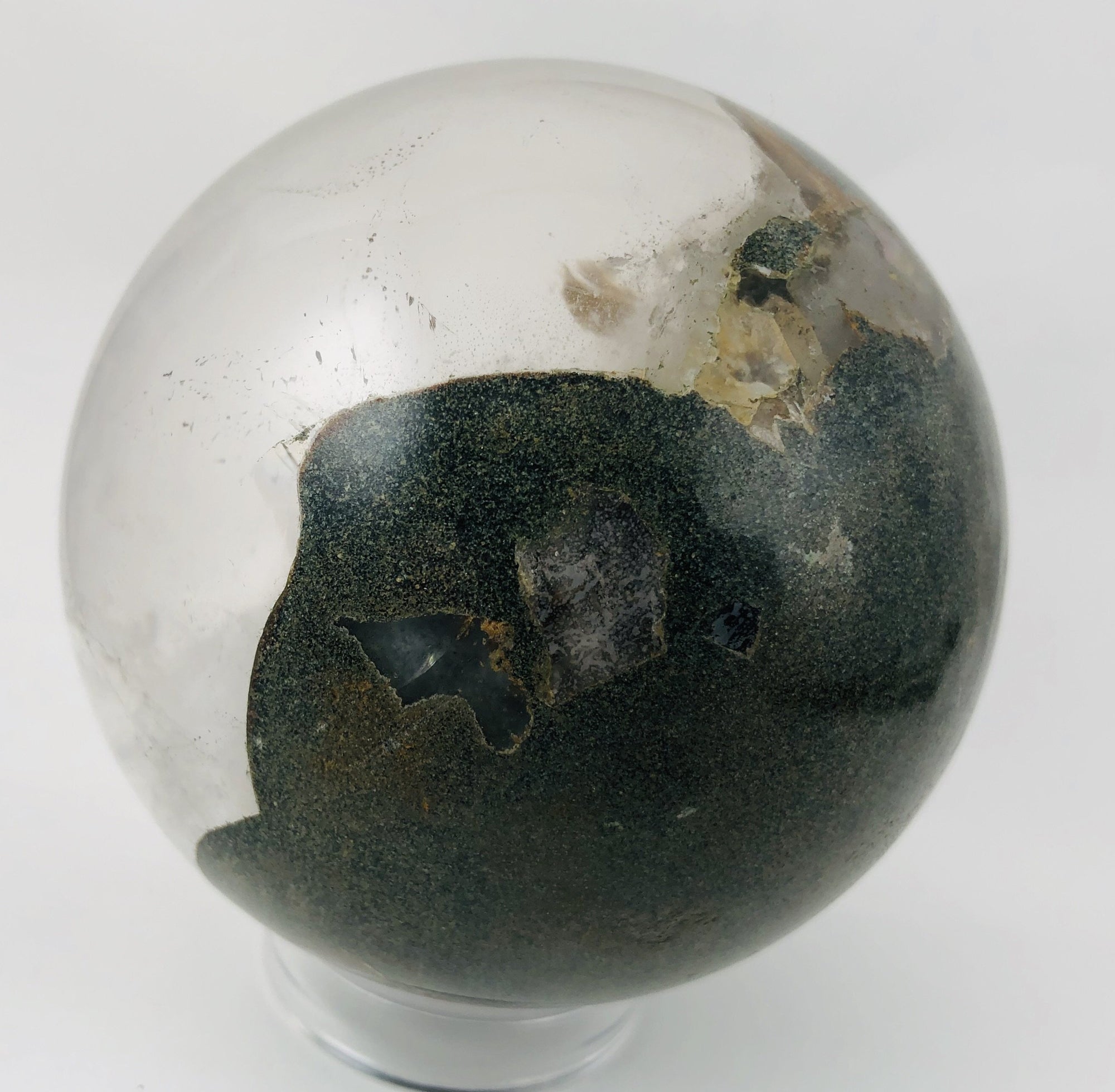 Quartz Sphere w/ Chlorite, Brasil