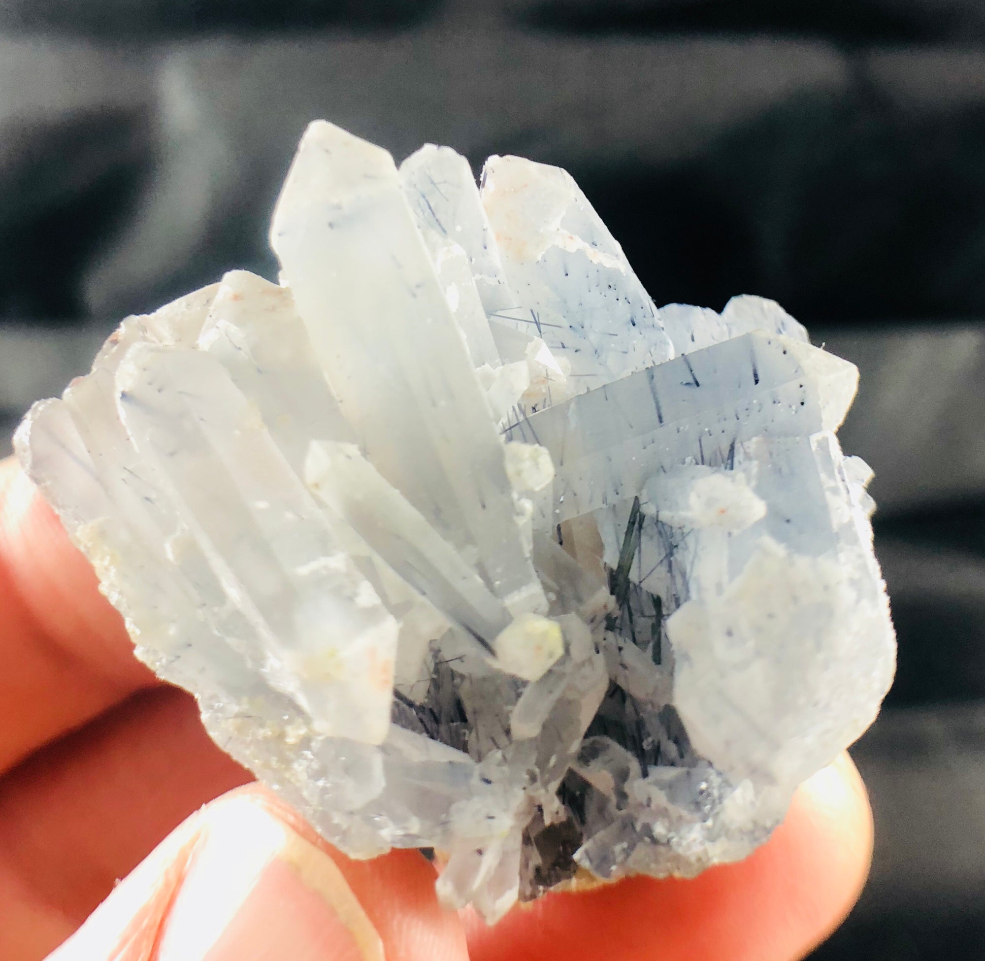 Quartz with Indicolite