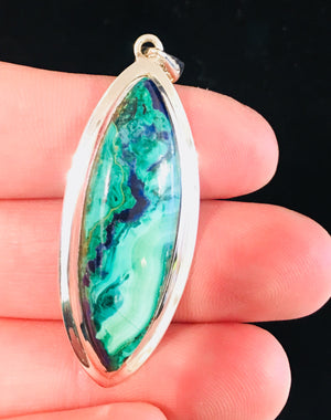 Malachite Azurite Pendant