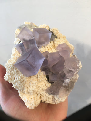 Fluorite w/ Dolomite, 2.98 lbs., Tauorirt Mine, Morocco