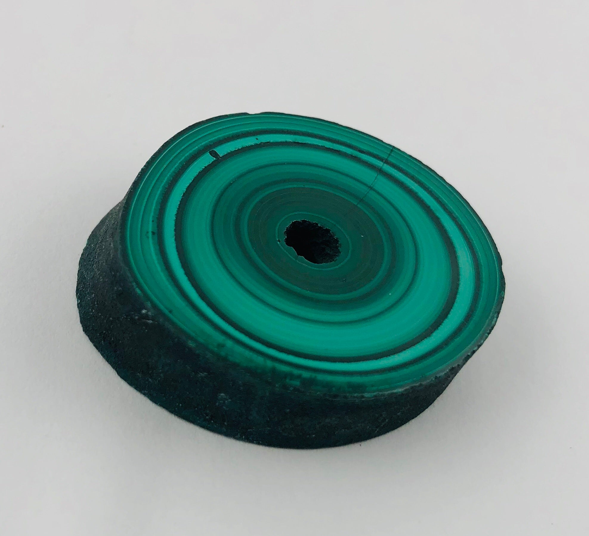 Malachite Stalactite Slice, DRC